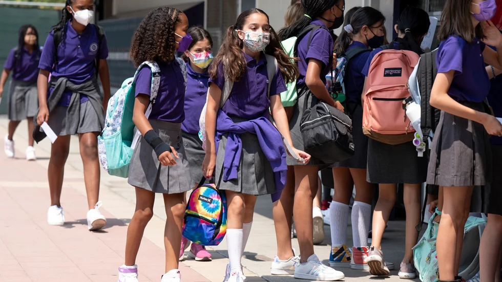 Skolbarn äldre än tolv år måste vaccinera sig i Los Angeles. Arkivbild.