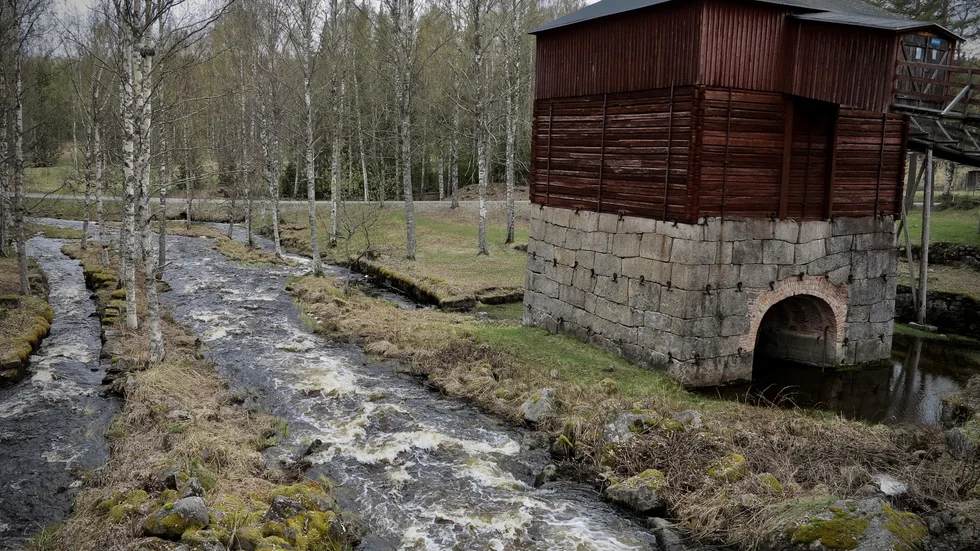 Gamla masugnen i Rosfors bruk.