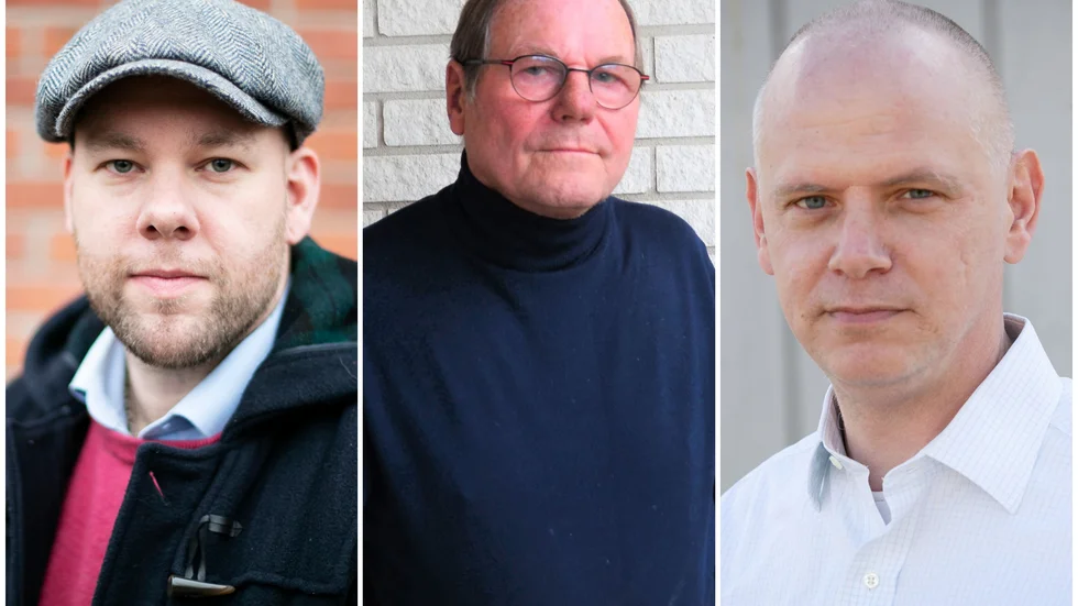 Johan Rocklind (S), Bengt-Eric Sandström (L) och Urban Granström (S).