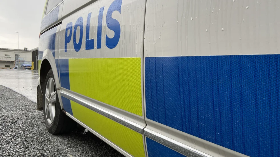 Strängnäspolisen polisbil polis