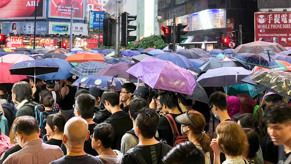 Under 2019 anordnades stora protester i Hongkong mot ökat inflytande från Fastlandskina.