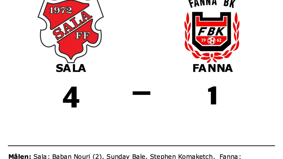 Sala vann mot Fanna