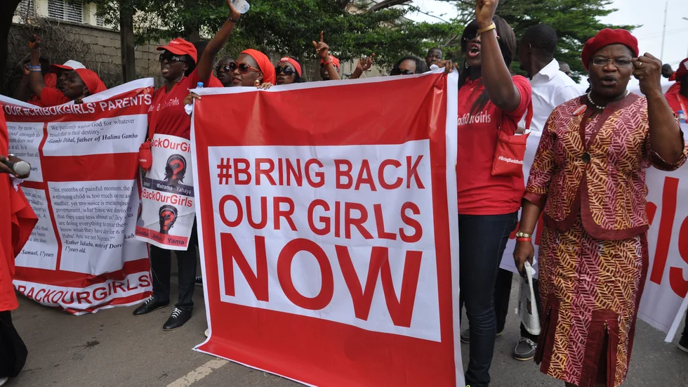 Terrorrörelsen Boko Haram kidnappade nära 300 skolflickor 2014. Arkivbild från maj samma år.
