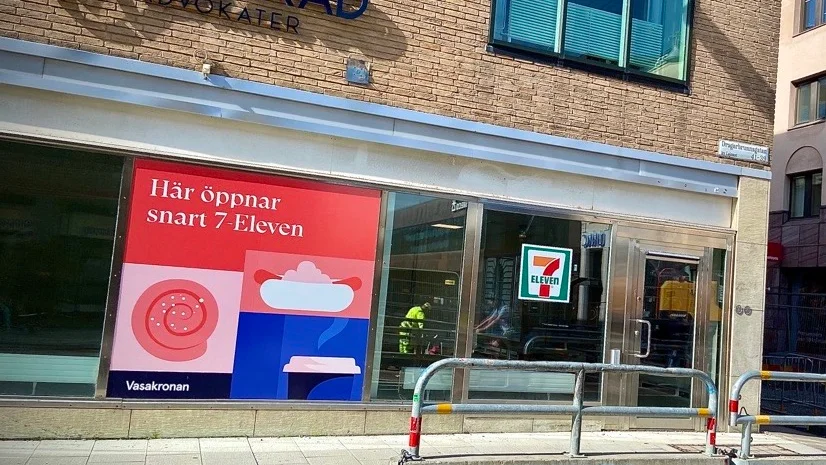 Den nya 7-eleven-butiken öppnar på Dragarbrunnsgatan i Uppsala.