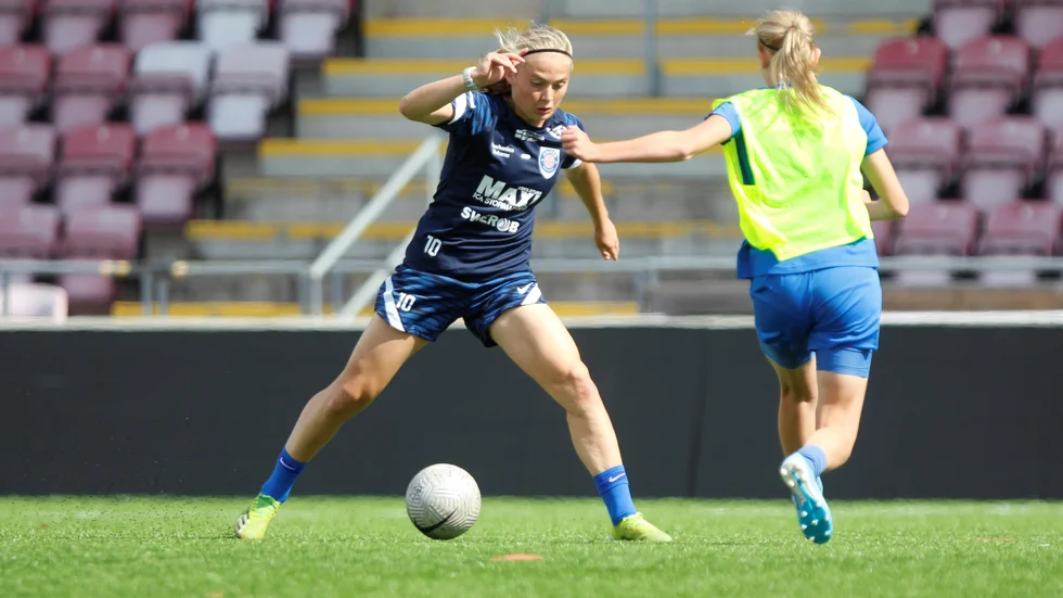 Paulina Nyström gjorde 2–1-målet för United i cupmatchen.