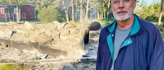TV+BILDER: VOK-stugans omklädningsrum brann ner till grunden – polisen utreder mordbrand