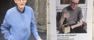 Missing People hittade inga spår efter Assar i helgen • Vännen Rolf Ling: "Han brukar gå långa promenader"