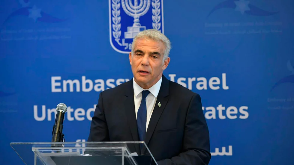Israels utrikesminister Yair Lapid.