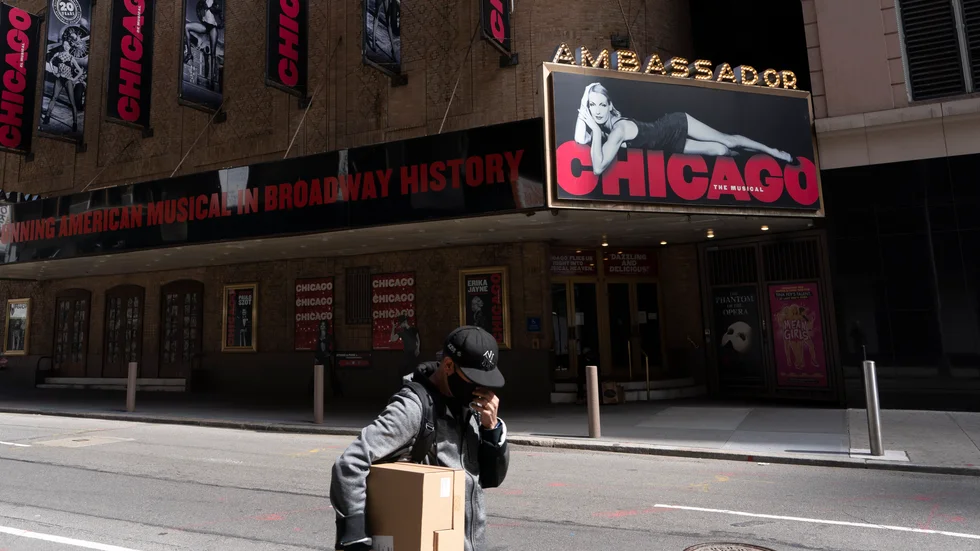 Igenbommade Ambassador-teatern i New York i torsdags. "Chicaco" spelades där fram till för ett drygt år sedan.