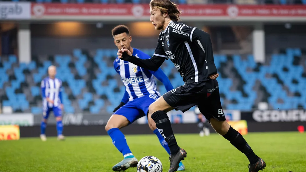 Axel Björnström i en tidigare match mot IFK Göteborg.