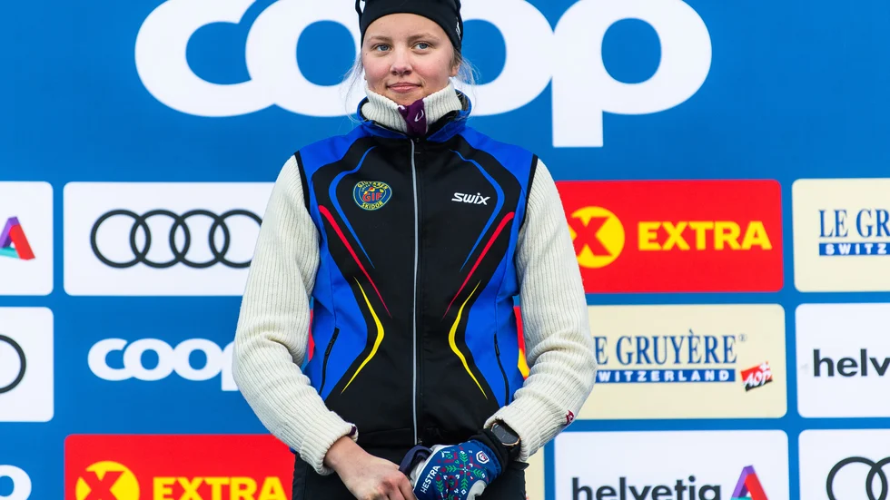 Hanna Lundberg åkte ut i semifinalen i knockoutsprinten i EM i Schweiz.