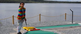 Ny minigolfbana invigd i Malå