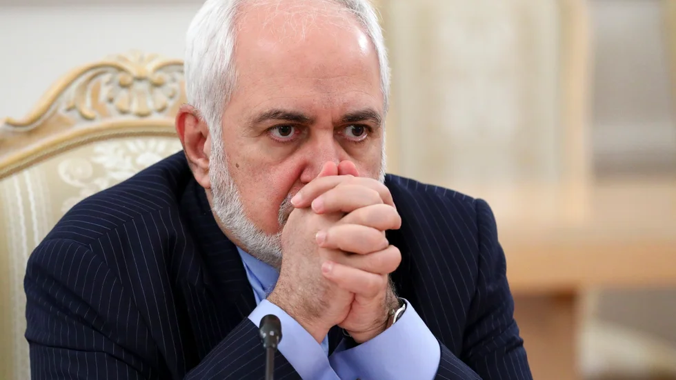 Irans utrikesminister Mohammad Javad Zarif under ett besök i Moskva i januari.