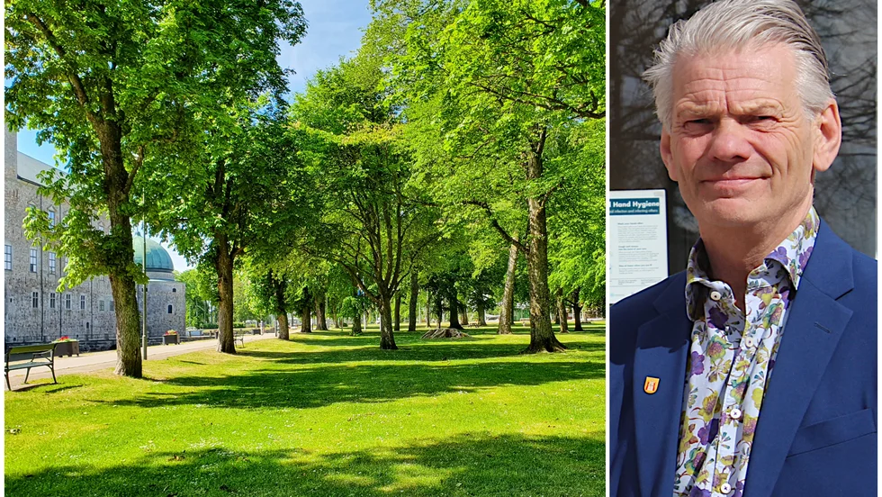 Peter Karlsson (M) hoppas satt kommunen inte ska behöva förbjuda vistelse i områden på grund av ökad risk för smittspridning.