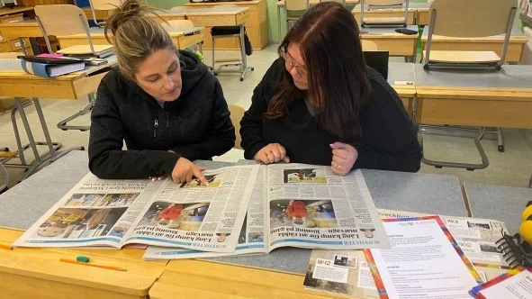 Anna Markman och Hannele Rehnström är båda lärare på Vitalisskolan.
