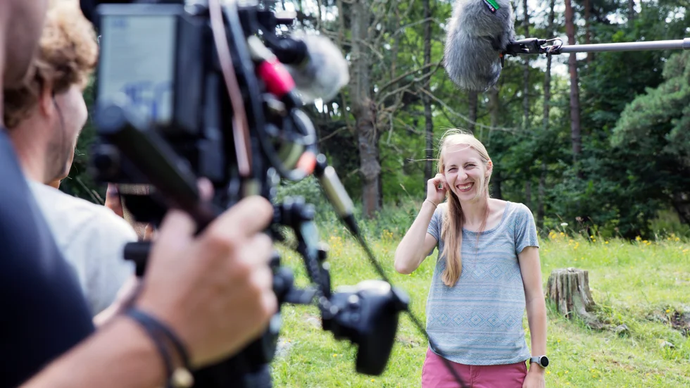 Nicole Archer i en synkintervju för programmet Allt för Sverige.