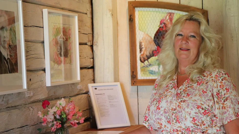 Premiären för Maries konst öppnades upp på fredagen.