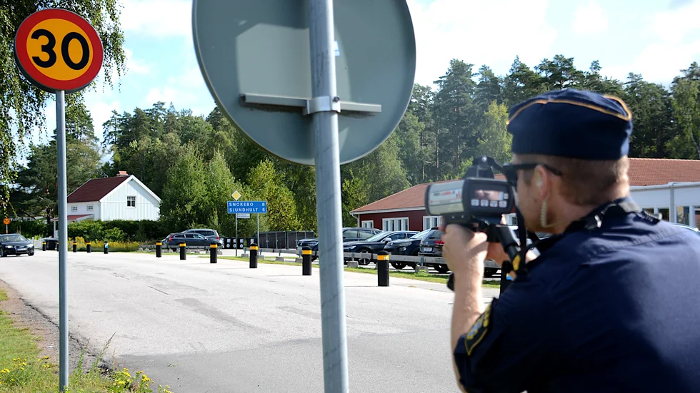 Polisen kommer att prioritera områden i tätort under den nationella trafikveckan. Genrebild.
