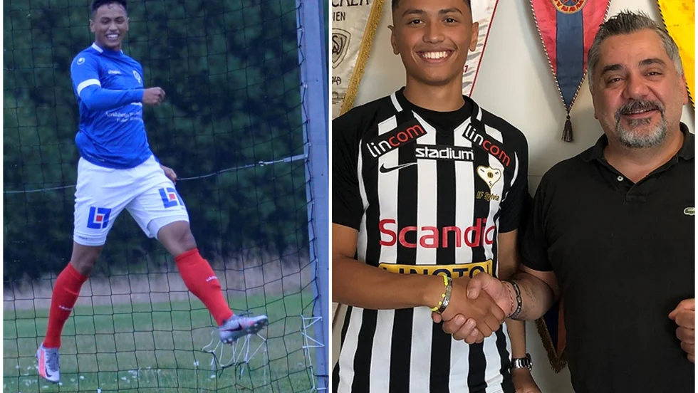 Patrik Gustavsson i den förra och nuvarande tröjan.