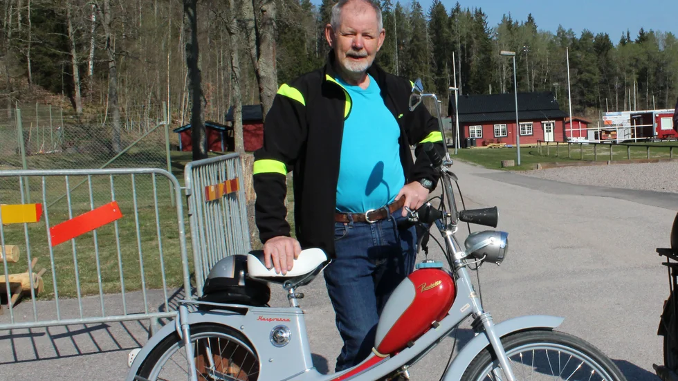 Göran Almgren ser fram emot årets mopperally i Gamleby.