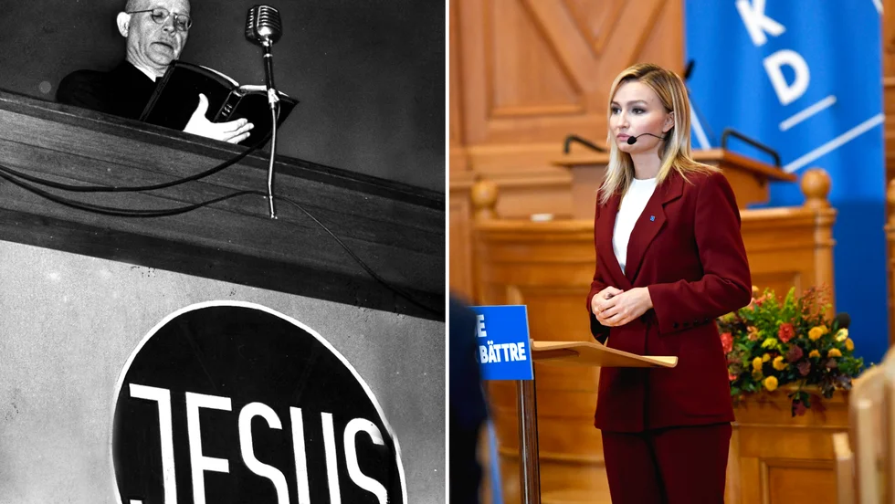 Partigrundaren Lewi Pethrus gillade Socialdemokraternas ekonomiska politik. Dagens KD-ledare Ebba Busch har rört sig långt bort från dessa tankar och idéer.