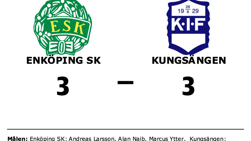 Enköping SK spelade lika mot Kungsängen