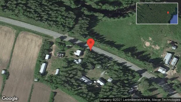 Stopp på väg 373 på grund av singelolycka med en personbil
