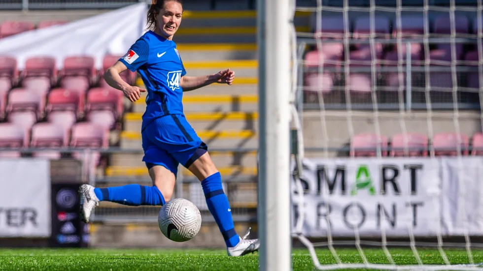 Felicia Rogic och Eskilstuna United ställs mot AIK på Tunavallen under onsdagskvällen.