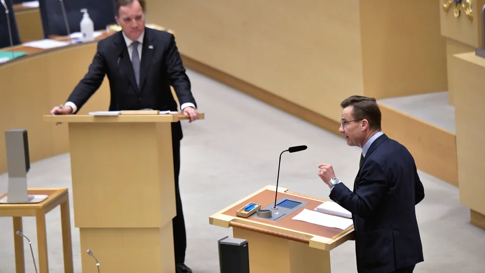 Stefan Löfven (S) och Ulf Kristersson (M) har varit de två tänkbara statsministerkandidaterna under regeringskrisen.