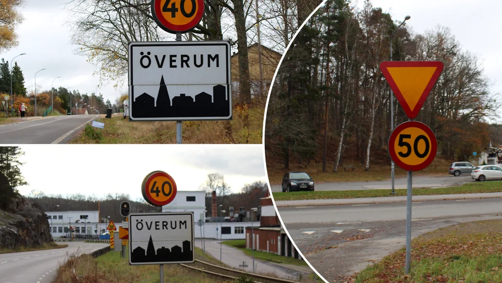 Den 1 november ändrades hastighetsgränserna i Överum. Är hastighetsbegränsningen 40 eller 50 km/h i Överum? Det beror på vilket håll man kommer från... Riksväg 35, Uknavägen och Dalhemsvägen har fått nya skyltar. Men vid anslutande gator inne i samhället sitter de gamla skyltarna kvar. Den som följer de gamla 50-skyltarna bör dock inte få böter, enligt polisinspektör Henric Delaryd. 