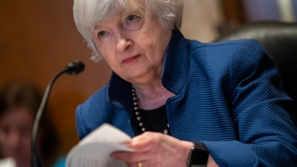 USA:s finansminister Janet Yellen kan behöva övertyga sina G20-kollegor att hon kan få stöd för en global minimiskatt på bolag i USA:s kongress. Arkivbild