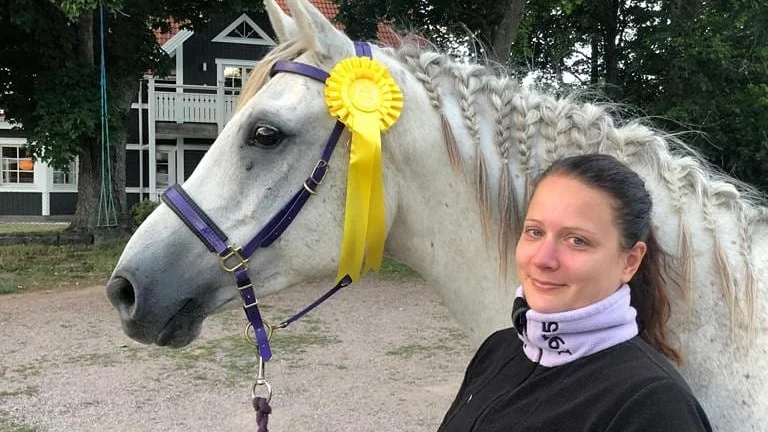 Emelie Ekström och My Noha kom trea i Simlångsritten.