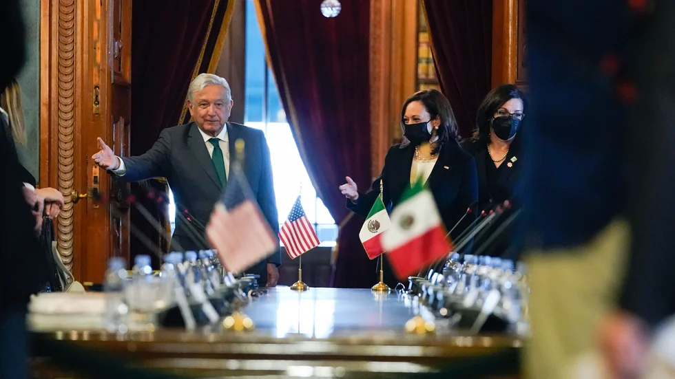 Mötet mellan Mexikos president Andrés Manuel Lopéz Obrador och USA:s vicepresident Kamala Harris ägde rum tisdag 8 juni.