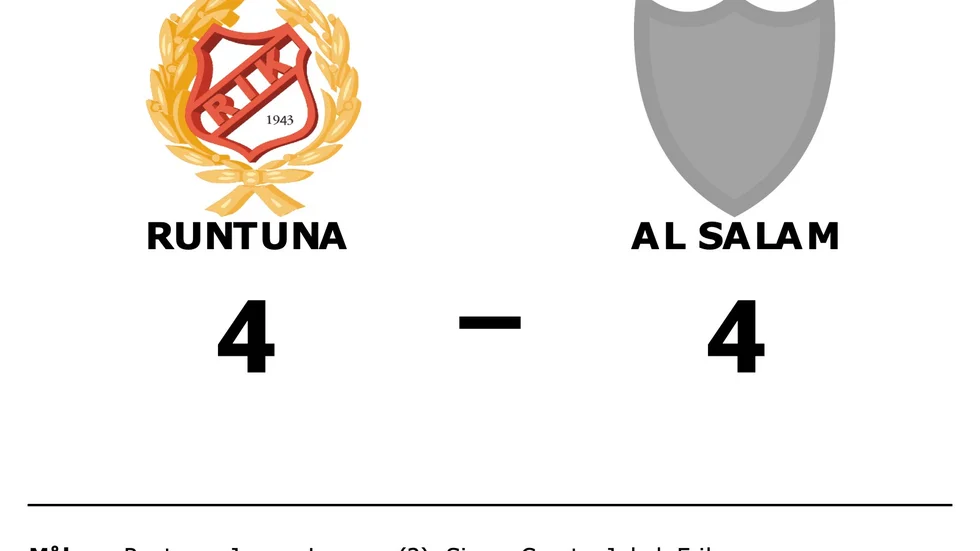 Runtuna IK spelade lika mot Al Salam SK