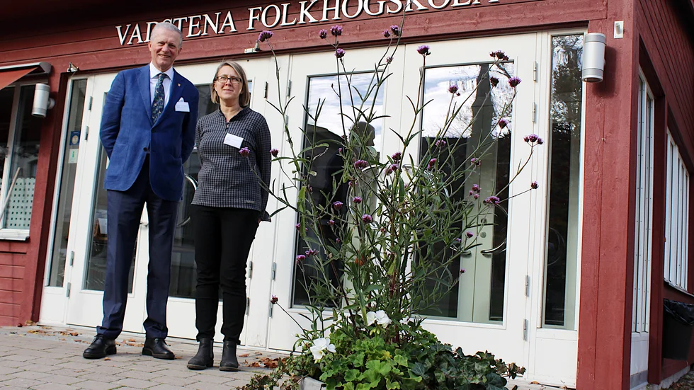 Birgittastiftelsens ordförande Fredrik Vahlquist och koordinator Cecilia Lindheimer kan äntligen ta emot besökare.