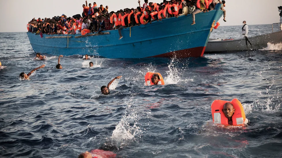 Ett argument från den danska S-regeringen för att upprätta ett asylcenter i ett tredje land utanför Europa är att migranter inte ska företa sig den livsfarliga båtfärden över Medelhavet. Arkivbild från 2016.