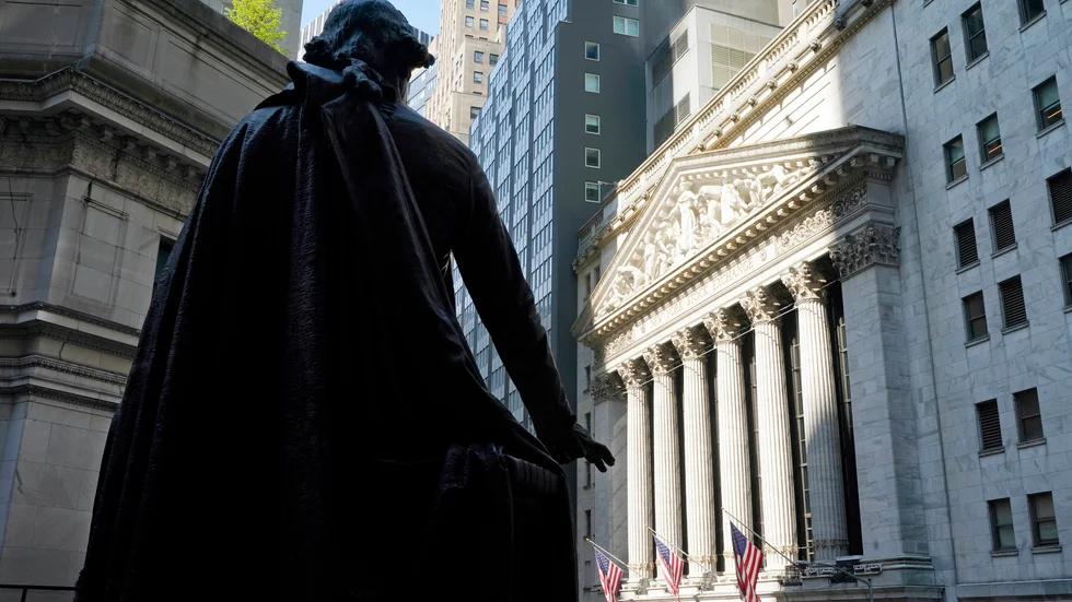 Glädje på Wall Street. Arkivbild.