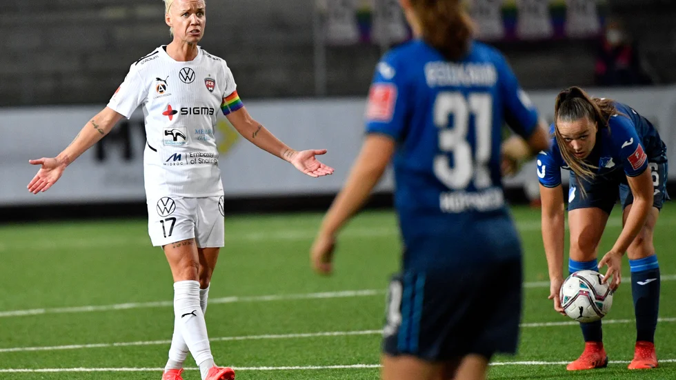 Caroline Seger och Rosengård hade en tuff tisdag hemma mot Hoffenheim.