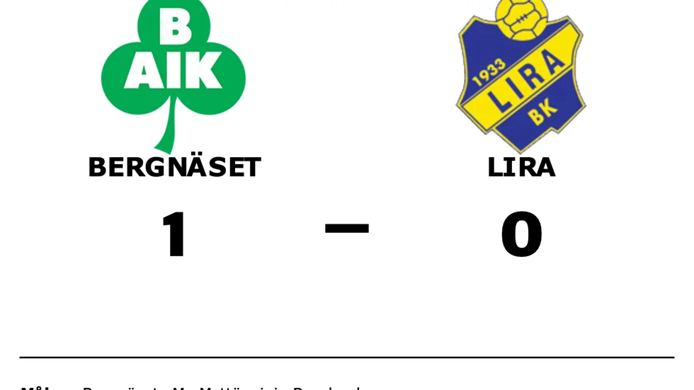 Bergnäsets AIK vann mot Lira BK