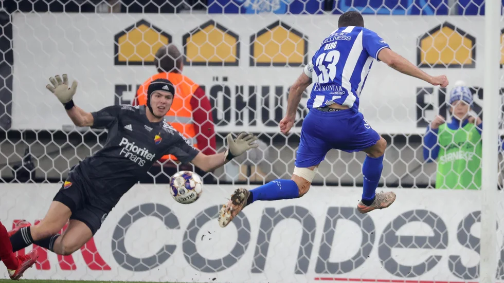 Marcus Berg gjorde 2–0-målet i IFK Göteborgs seger mot Djurgården.