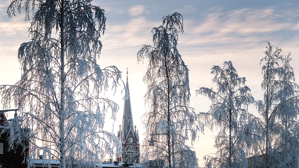 Varma dagar men ännu är det vinter.
