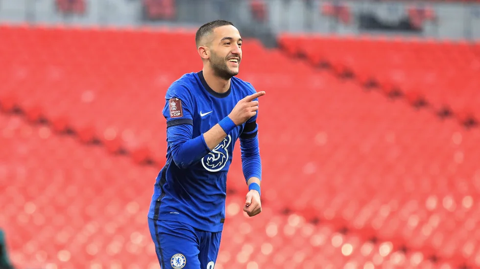 Hakim Ziyech blev hjälte för Chelsea i FA-cupsemifinalen.