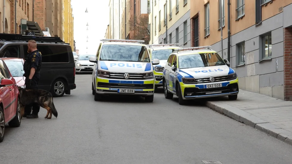 En del av S:t Persgatan var under lördage avstängd under en polisinsats.