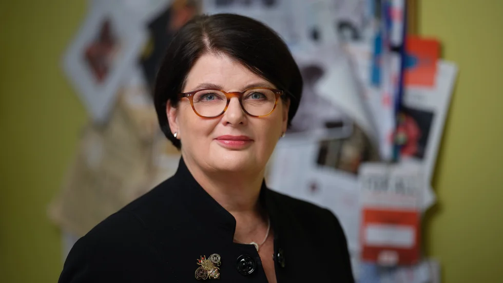 Heike Erkers, ordförande i Akademikerförbundet SSR. Pressbild.