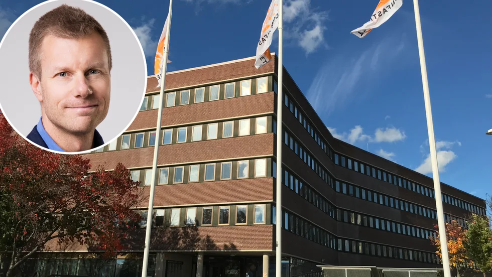 Kommunfastigheters första bostadsrättsbygge ska uppföras i Skogstorp där 40 radhus ska säljas enligt konceptet Tuna Brf. På bilden bolagets vd Fredrik Elf.
