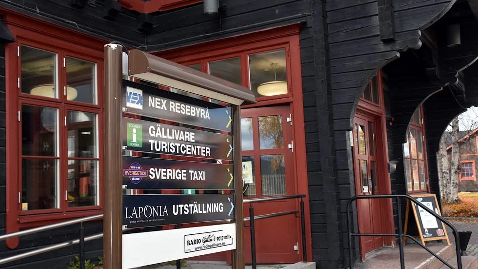 Nu tar Dundret över Gällivare Turistcenter.