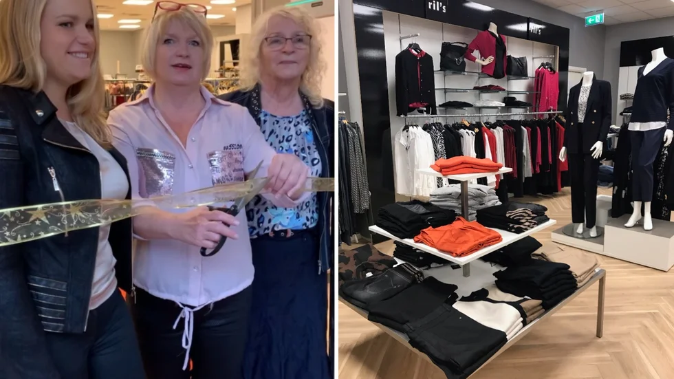 Johanna Lindelöf, till vänster, Helene Lindelöf i mitten (delägare) och Lempi Juuso (delägare) driver tillsammans Uppsalabutiken Bredenberg som har flyttat till nya lokaler.