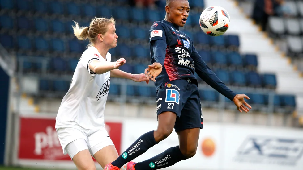 Uchenna Kanu var farlig och gjorde mycket bra i LFC-anfallet, men mål gjorde hon inte i jakten på en topplats.