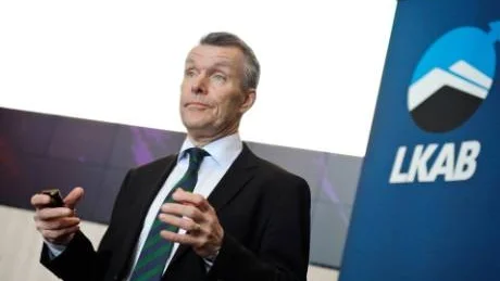 SÄMRE RESULTAT. LKAB:s vd Lars-Eric Aaro kunde under fredagen presentera ett avsevärt mycket sämre resultat för 2012 jämfört med rekordåret 2011. Däremot var både produktion och leverans på topp och för det tackar han sin personal.