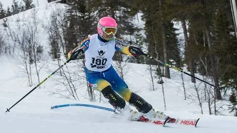 Gustav Lundgren, IFK Arvidsjaur, är en av de slalomåkare som till helgen ska tävla på Prästberget i de två deltävlingarna i FIS Sverige Cup. (Arkivbild)